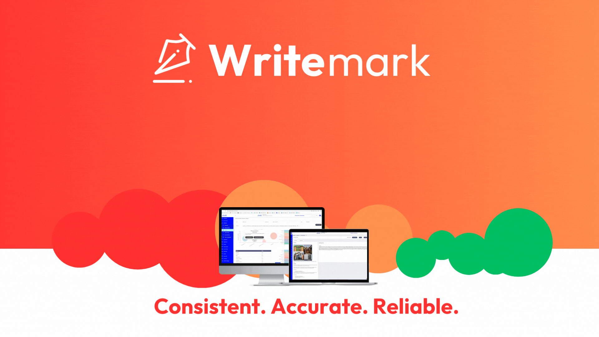Writemark analysing handwritten text and converting to typed text.